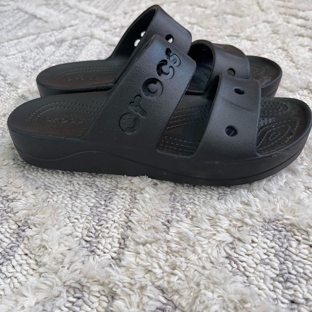 Crocs Black Slide Sandals
